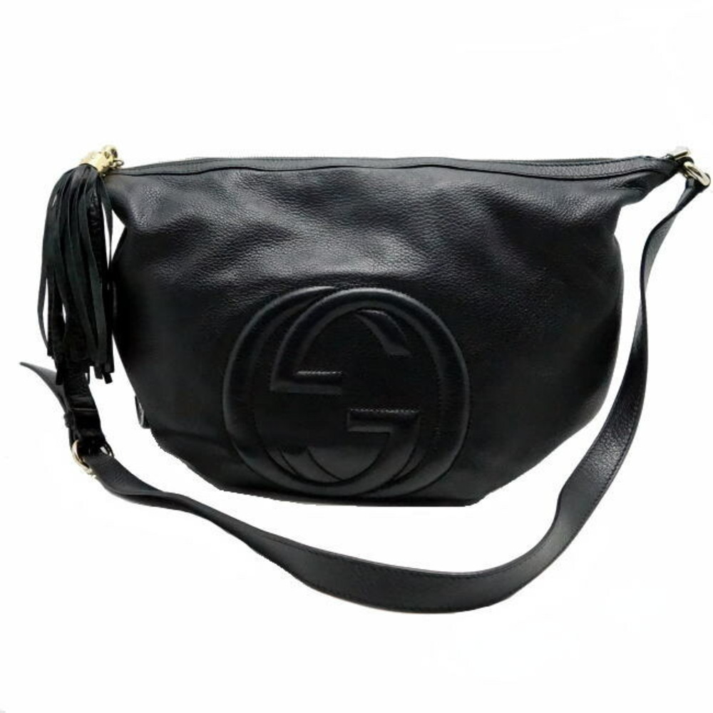 Gucci Shoulder bag Soho Calfskin Black